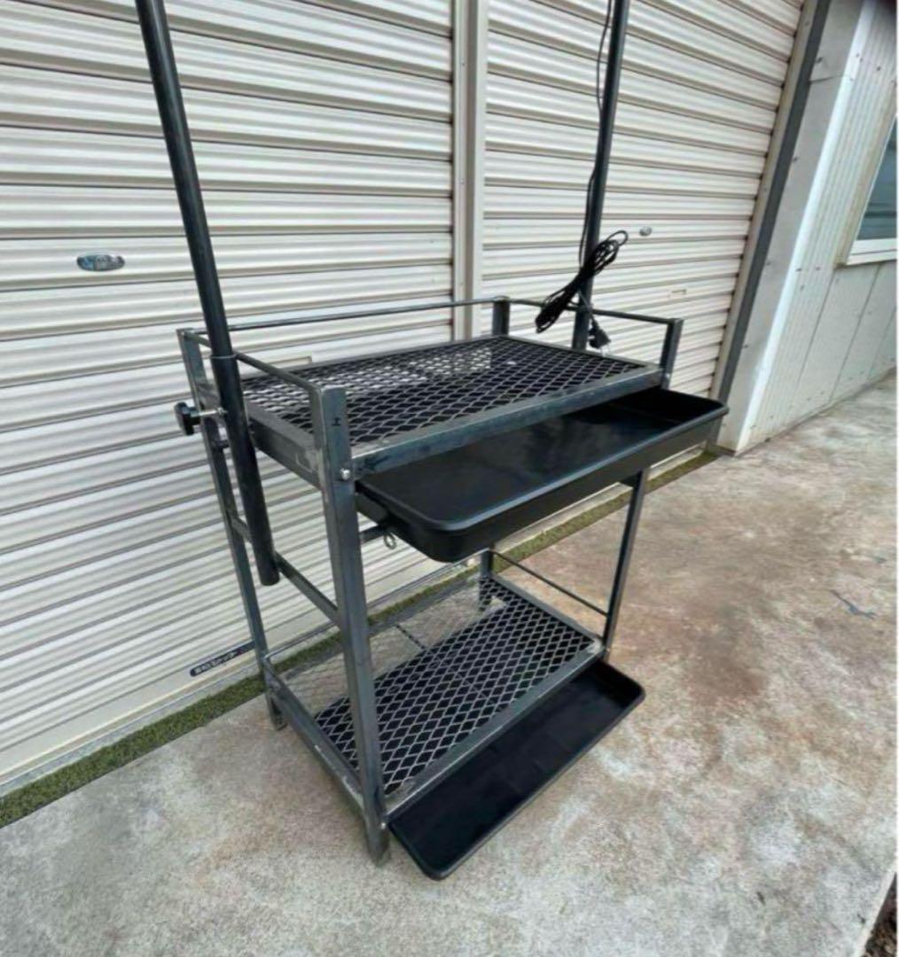 受注生産開始　オプション多数　アイアン植物棚　ダクトレール付き！　tig溶接製作