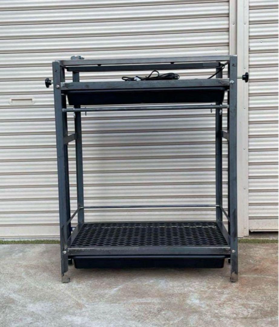 受注生産開始　オプション多数　アイアン植物棚　ダクトレール付き！　tig溶接製作