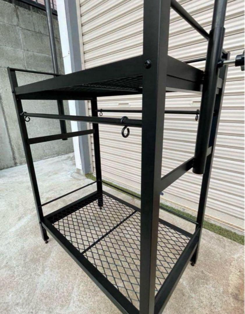 受注生産開始　オプション多数　アイアン植物棚　ダクトレール付き！　tig溶接製作