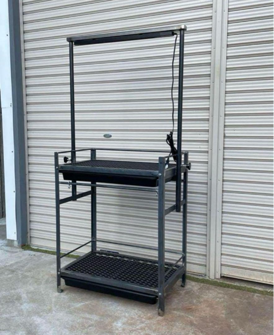 受注生産開始　オプション多数　アイアン植物棚　ダクトレール付き！　tig溶接製作