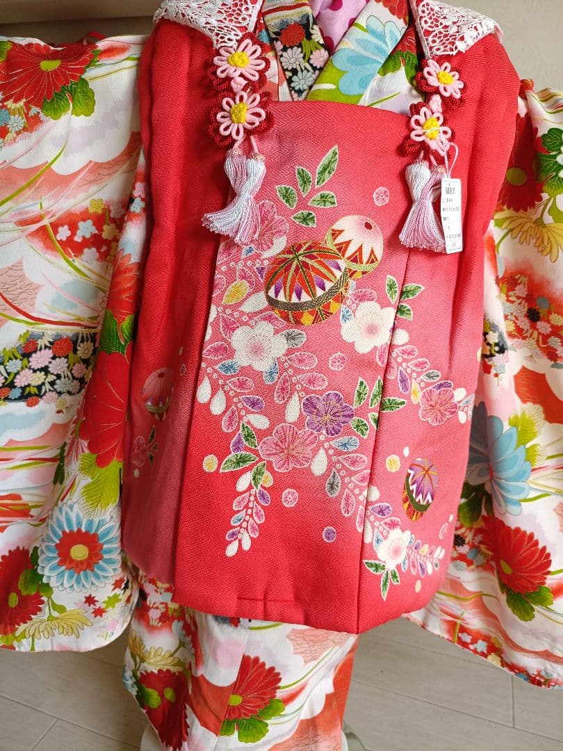アンティーク着物と新品正絹被布セット