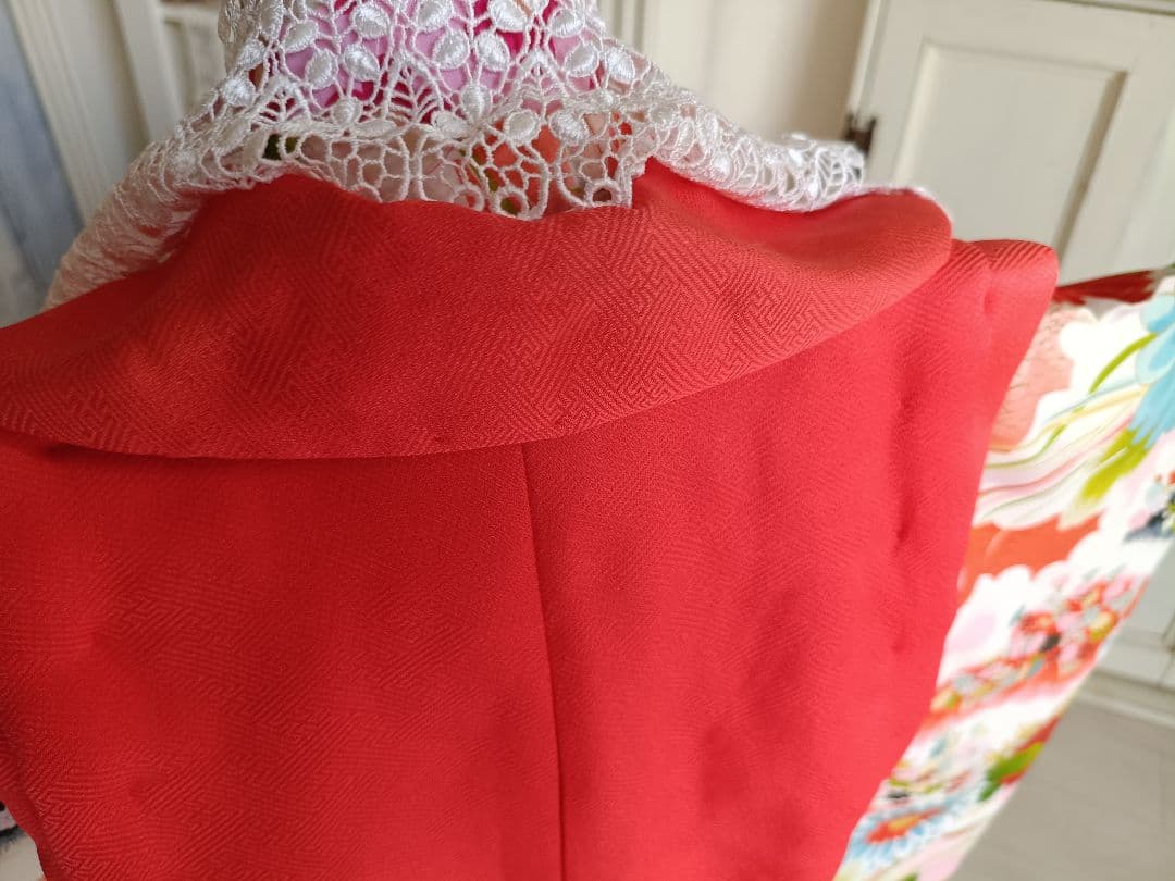 アンティーク着物と新品正絹被布セット