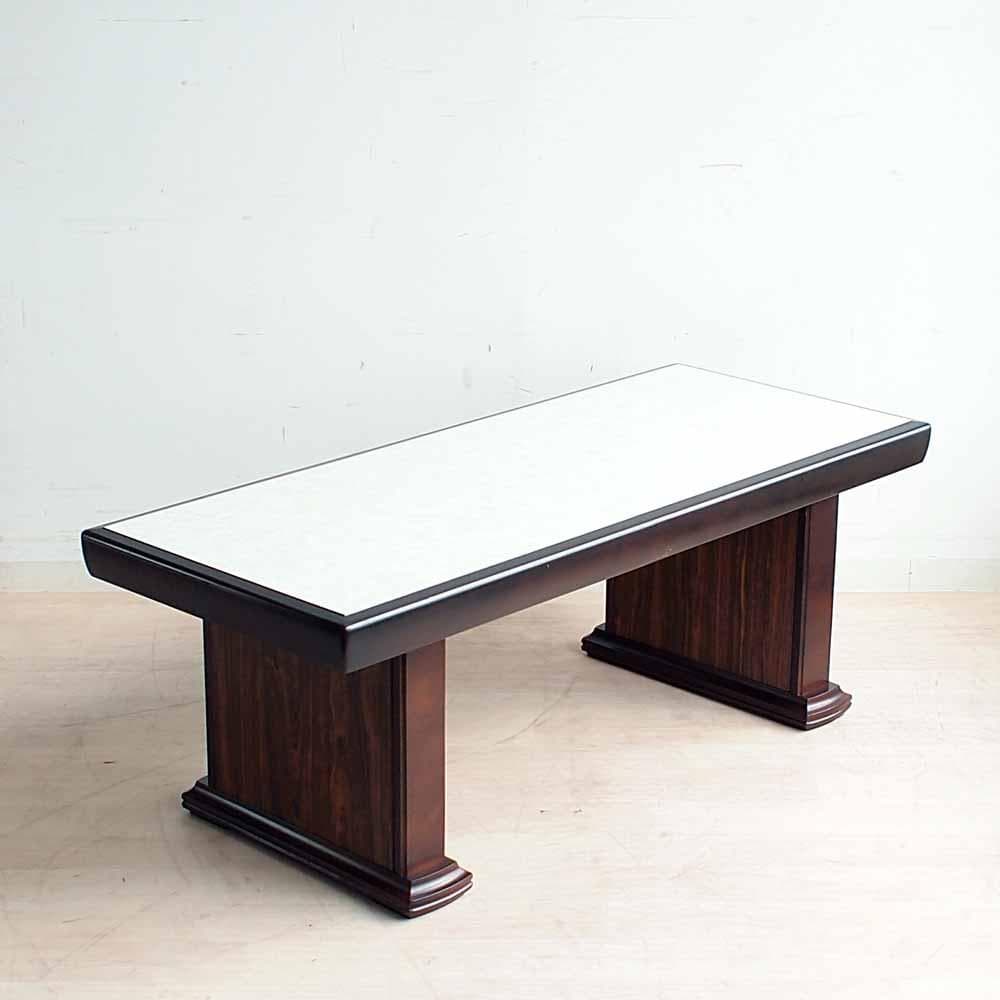 70's ジャパンヴィンテージ センターテーブル 大理石調天板 ZR24408