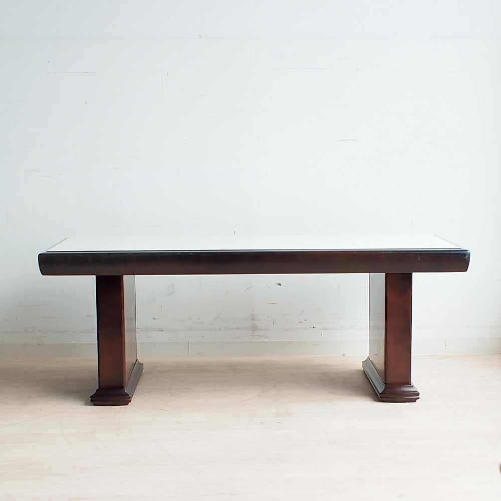 70's ジャパンヴィンテージ センターテーブル 大理石調天板 ZR24408