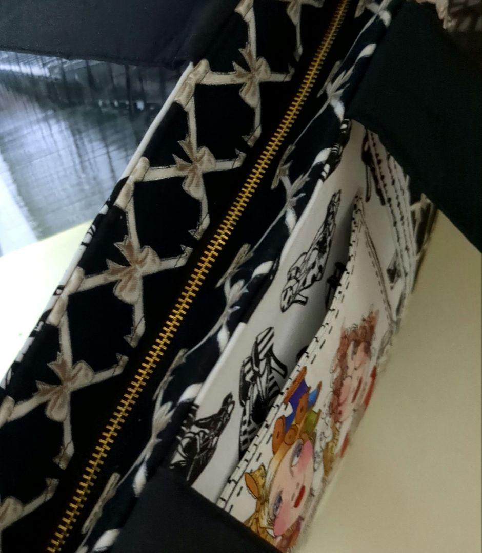 ロラライハリス　ハンドメイド　ボストン　バック　巾着袋