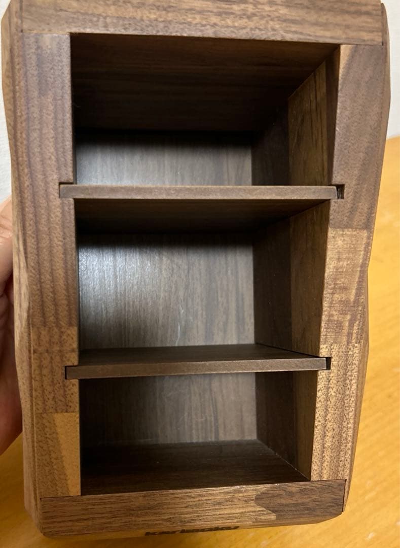 非売品】カリモクリモコンスタンド小物ケース 木目ウォールナット