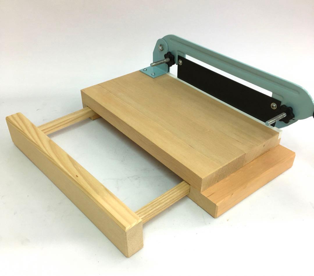 のし餅切り 日本製 青 取扱説明書付き