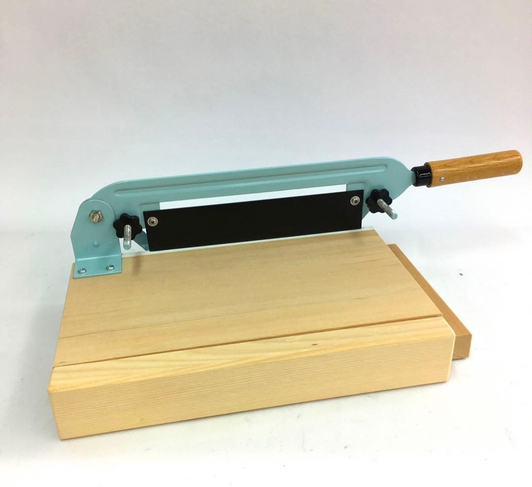 のし餅切り 日本製 青 取扱説明書付き