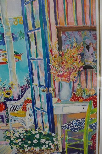 美品 ジェニファー・マークス コテージ オブ トゥペロコート シルクスクリーン