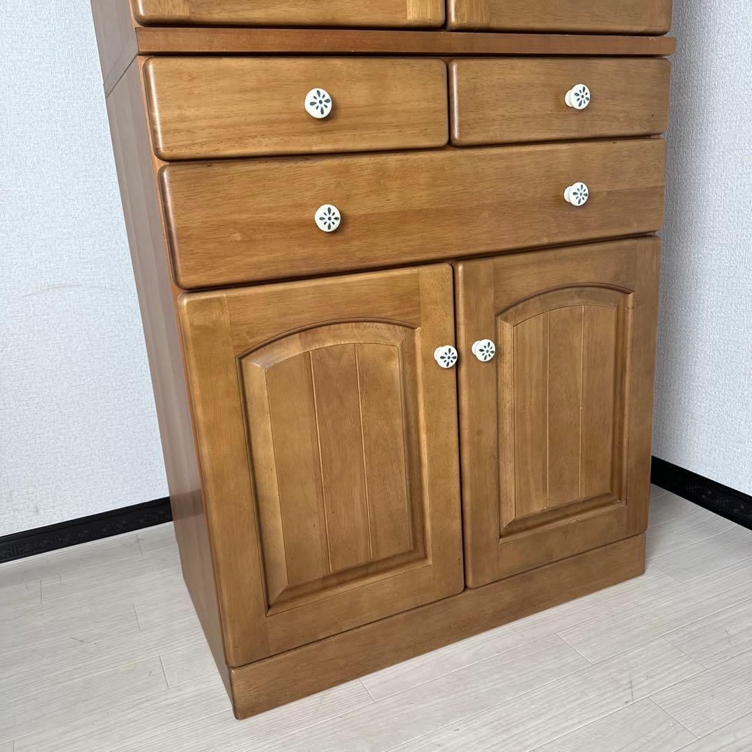 カリモク チターノ 食器棚 キッチンボード キッチン収納 瀬戸ものつまみi1※