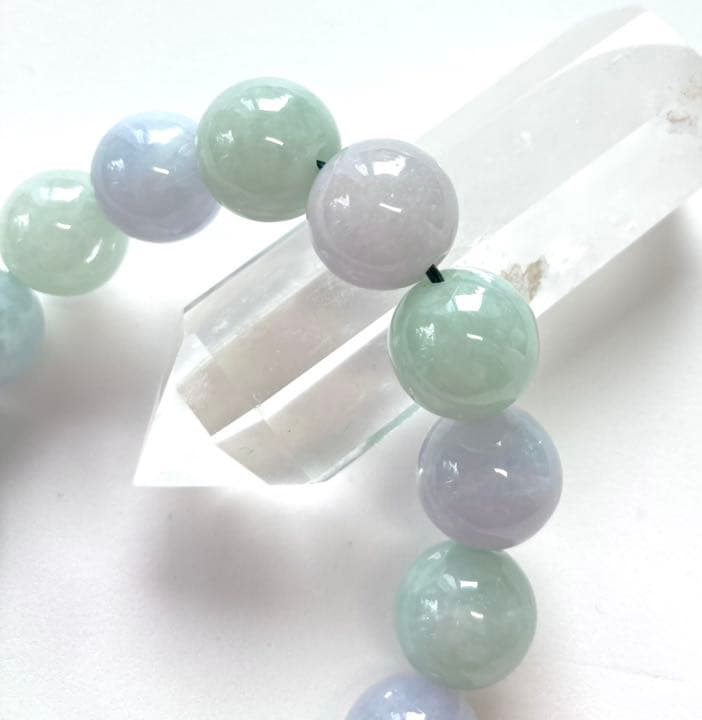 大粒◆翡翠◆パワーストーン ブレスレット