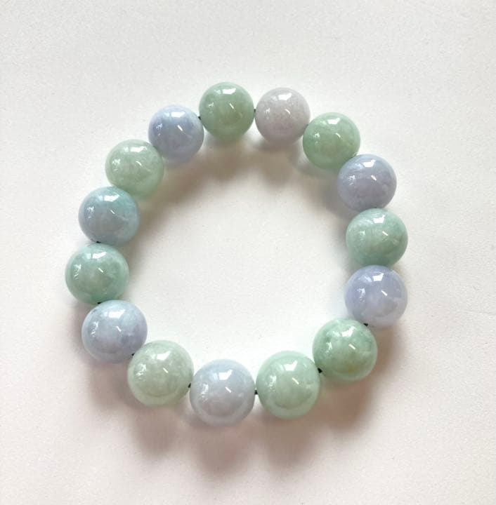 大粒◆翡翠◆パワーストーン ブレスレット