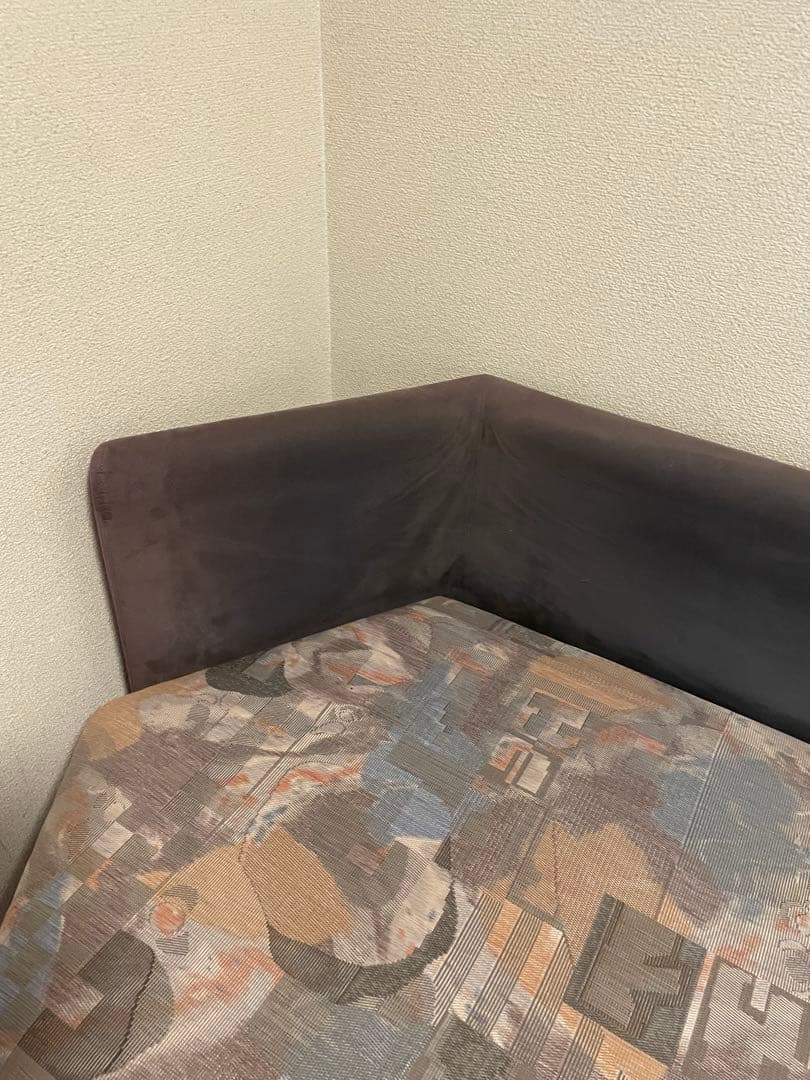 引き取り限定！ モダンファブリック3人掛けソファ