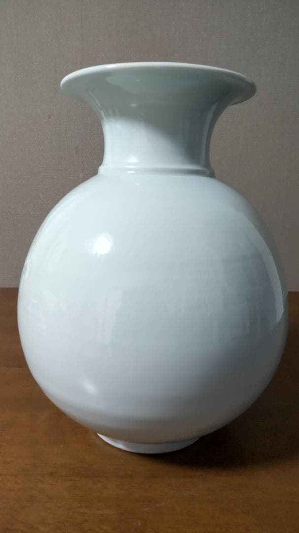 有田焼 大野窯 圓覚 作 花瓶 壺 染付 魚文 荘園 在銘 昭和 骨董