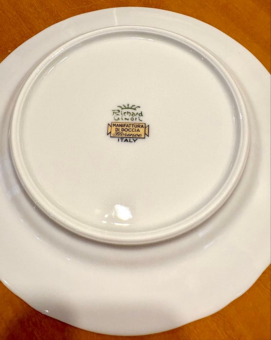 リチャードジノリ 丸皿 イタリアンフルーツ柄 6枚