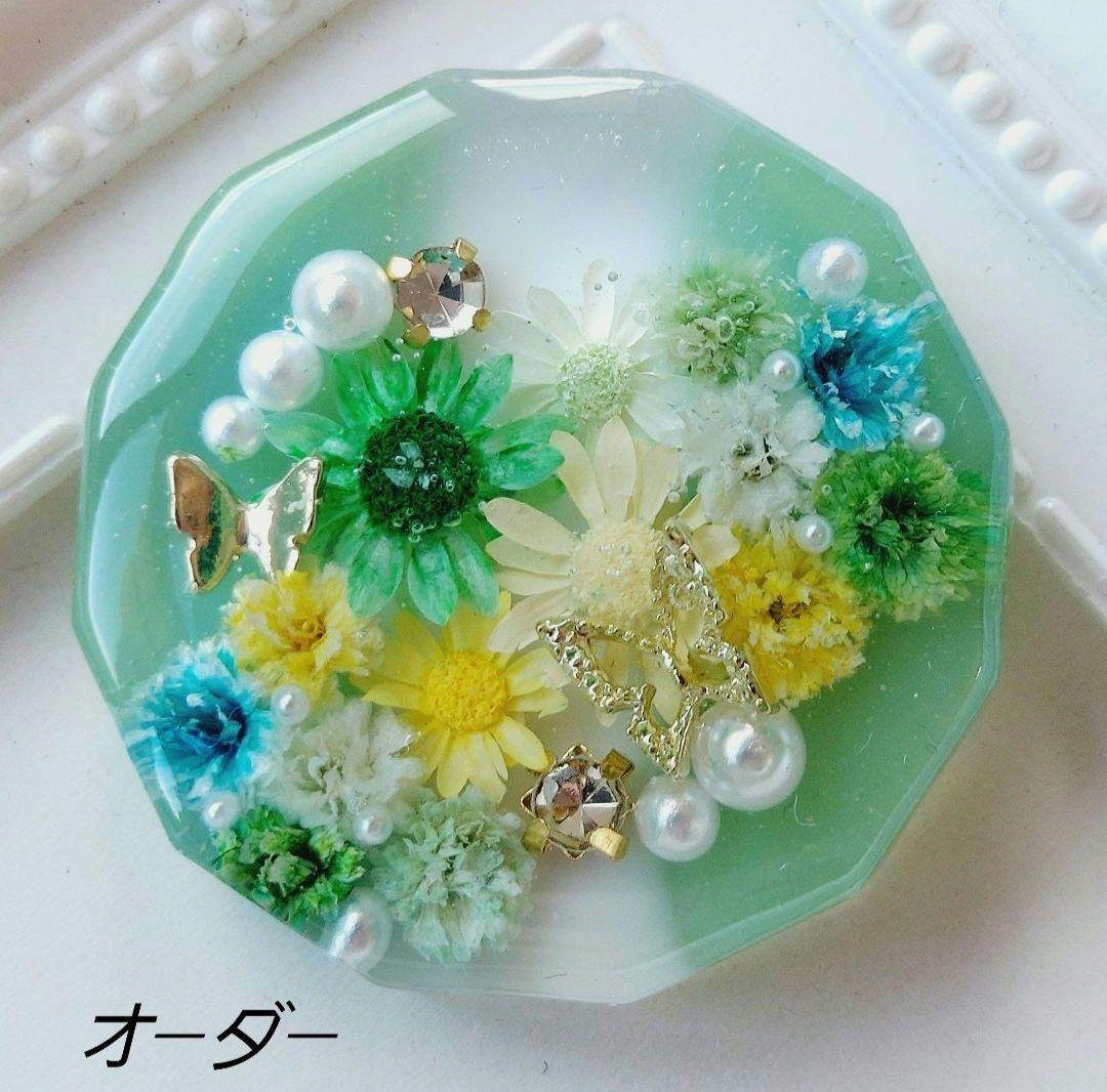 メグえもん　レジン　ヘアゴム　ポニーフック　ブローチ