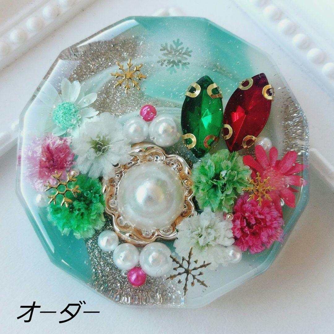 メグえもん　レジン　ヘアゴム　ポニーフック　ブローチ