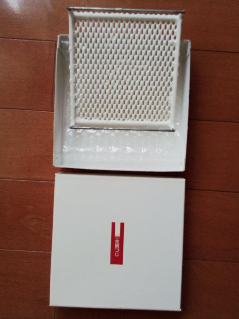 京都 金網つじ 手編み手付きセラミック付き焼き網　小