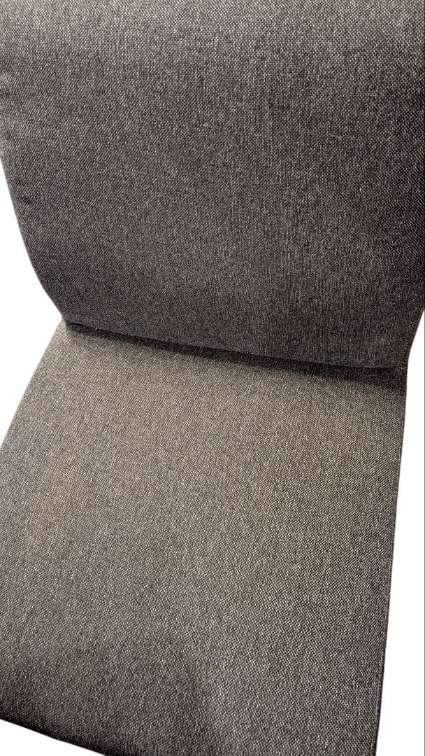 ローソファー フロアソファー 約幅53cm 1人掛け グレー 木製フレーム 脚付