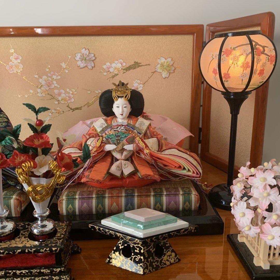 親王飾り　おひなさま　お雛様　収納飾り　ひな人形　雛人形