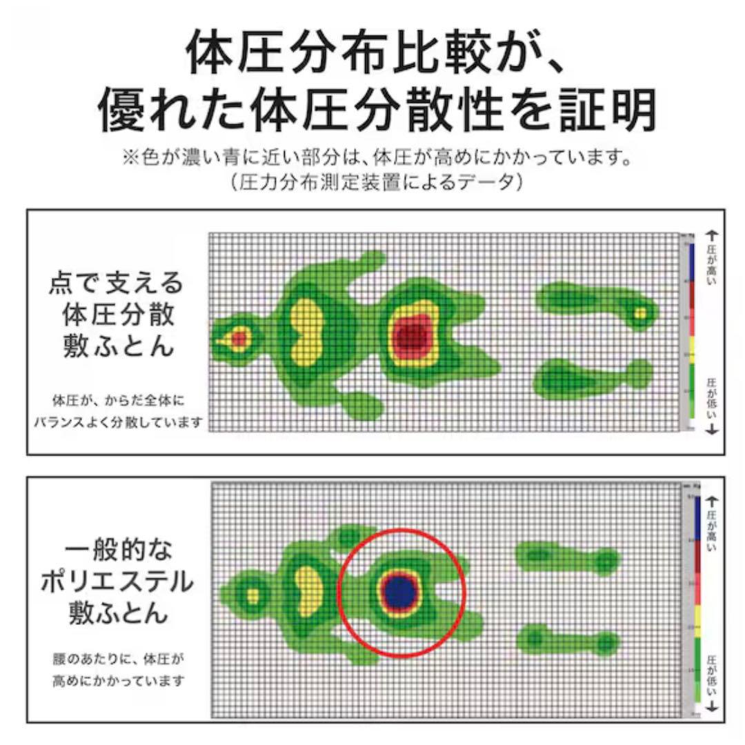 ニトリ 点で支える体圧分散敷布団 ダブル