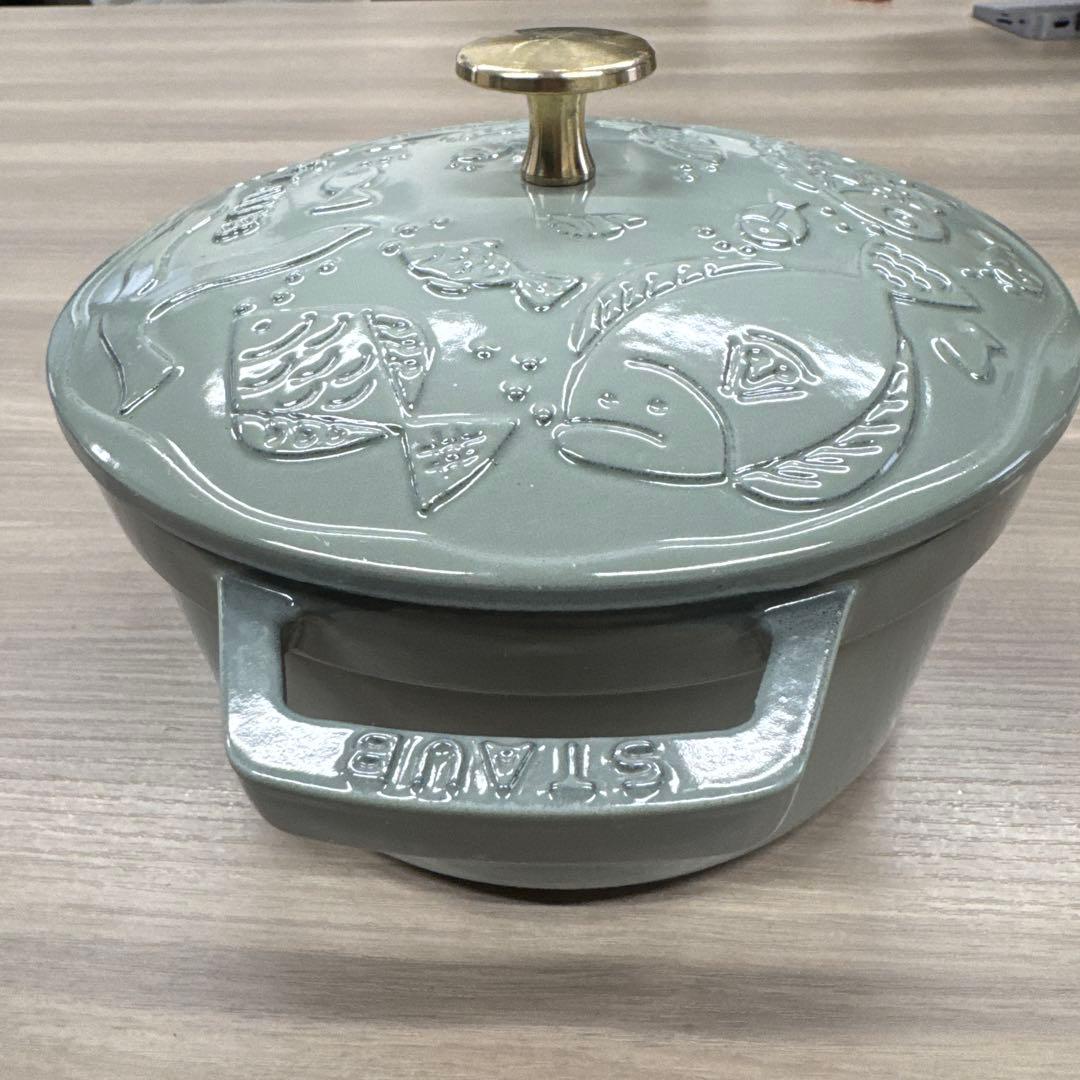 ストウブ　ココット オーシャン 20 cm,ラウンド, ユーカリ