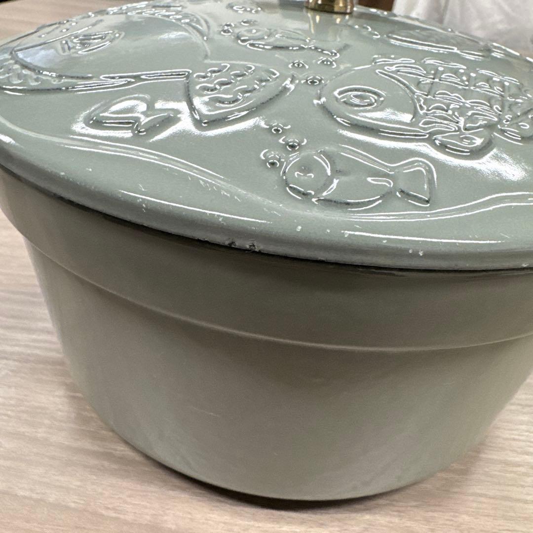 ストウブ　ココット オーシャン 20 cm,ラウンド, ユーカリ