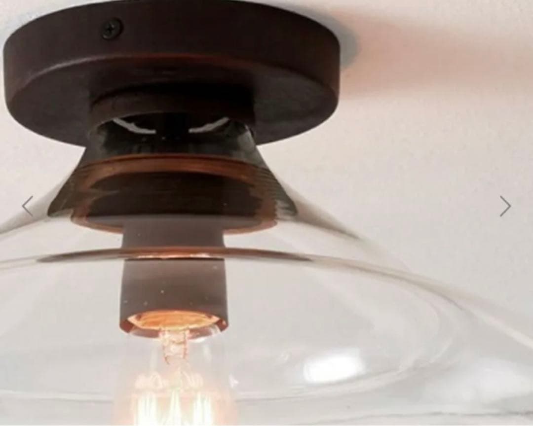 Pottery Barn ガラス/天井照明　①