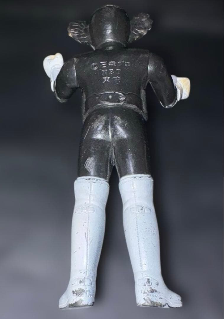 当時物 ソフビ　ブルマァクタカトク　アクマイザー3ザビタン約16cm石森章太郎