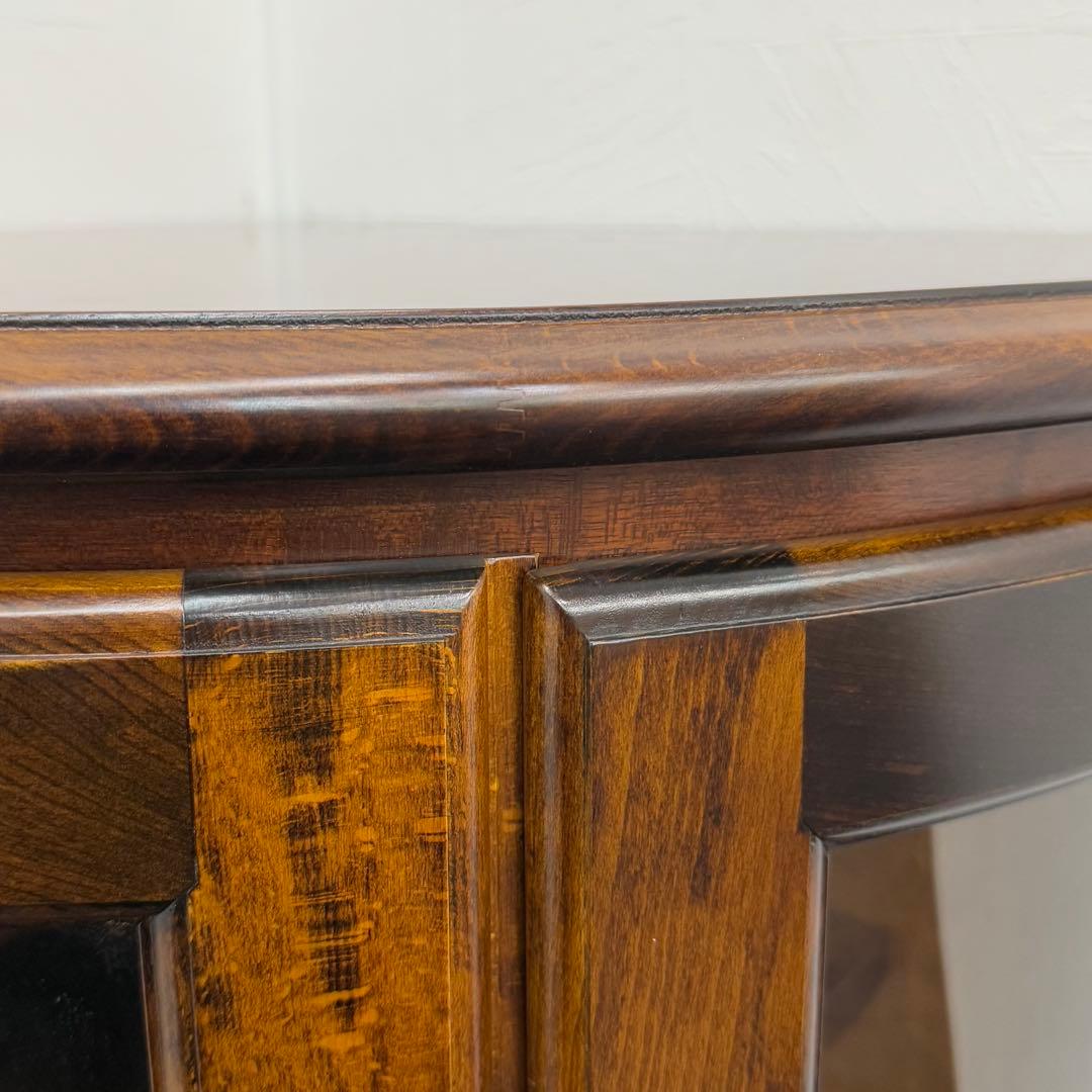 H21K20b カリモク コロニアルシリーズ ガラスコーナーキャビネット