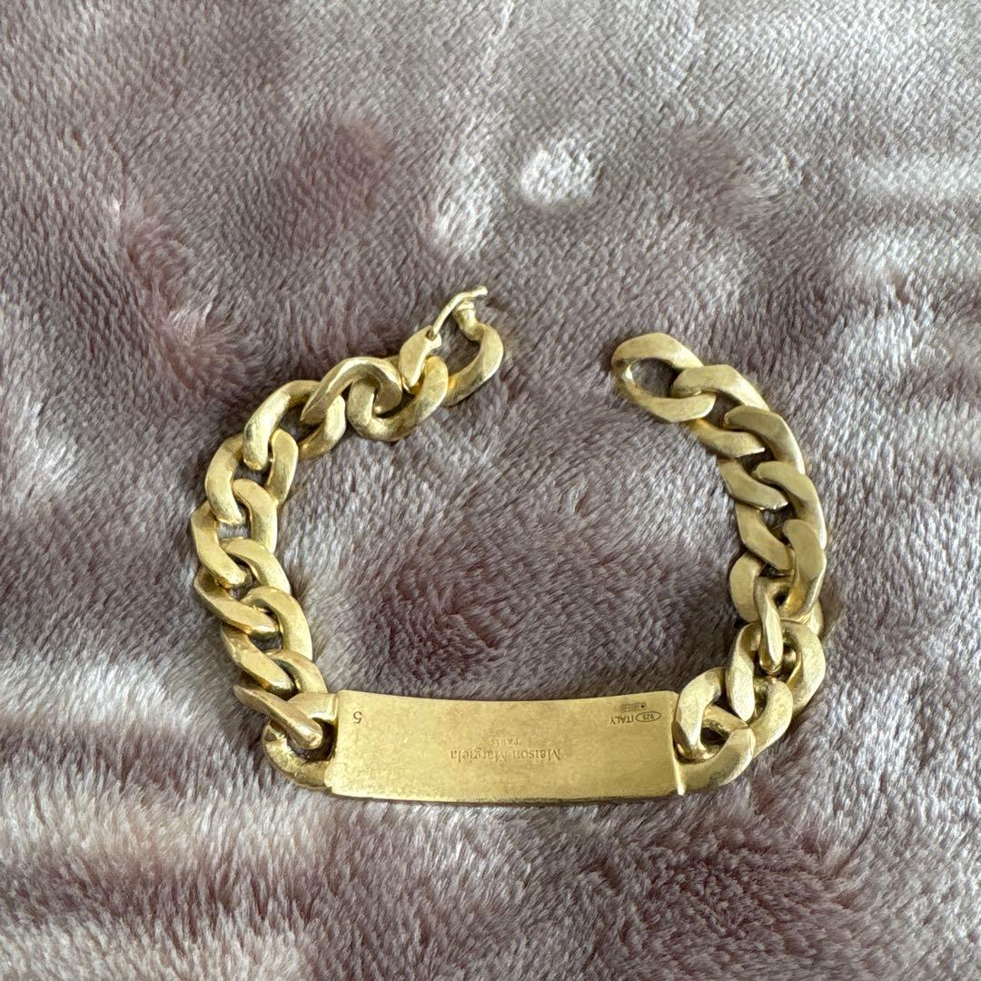 マルジェラゴールドチェーンブレスレット