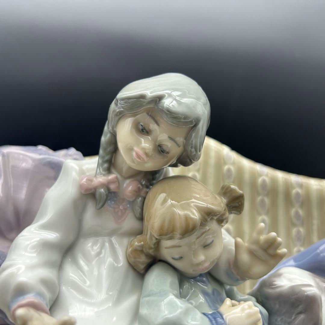 【美品】リヤドロ No. 5735 絶版品 お姉ちゃまのお話 姉妹 犬 置物