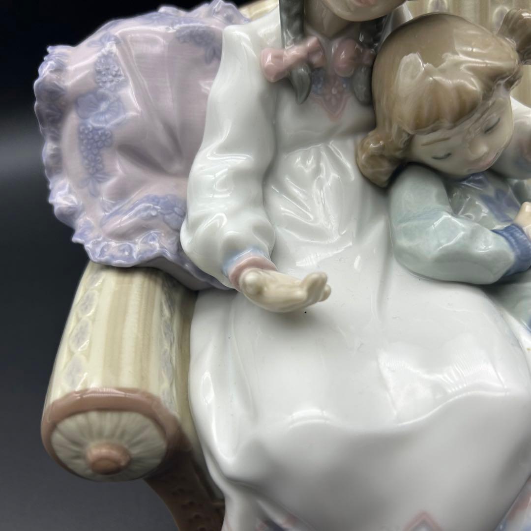 【美品】リヤドロ No. 5735 絶版品 お姉ちゃまのお話 姉妹 犬 置物