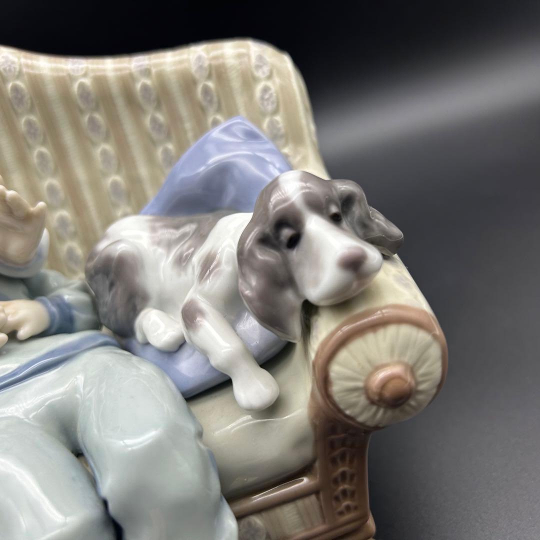 【美品】リヤドロ No. 5735 絶版品 お姉ちゃまのお話 姉妹 犬 置物