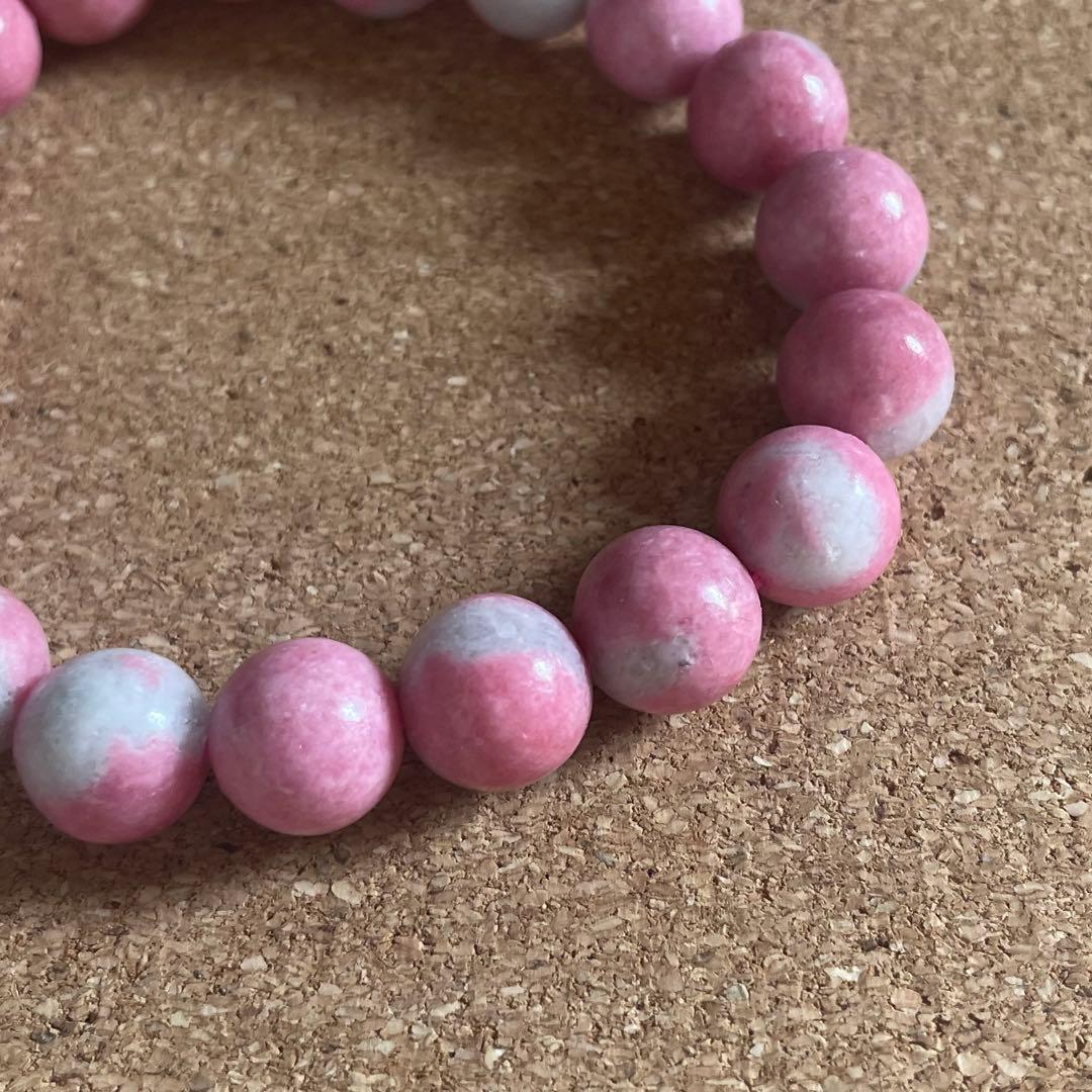 【２色ロードナイト】天然石 ブレスレット 10㎜ 16㎝ 新春セール開催中！