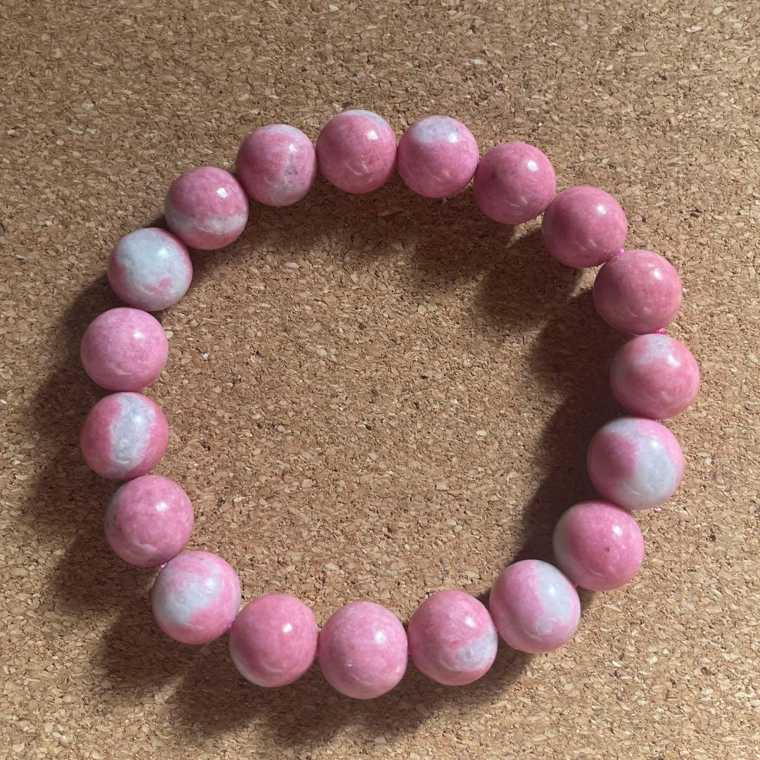 【２色ロードナイト】天然石 ブレスレット 10㎜ 16㎝ 新春セール開催中！