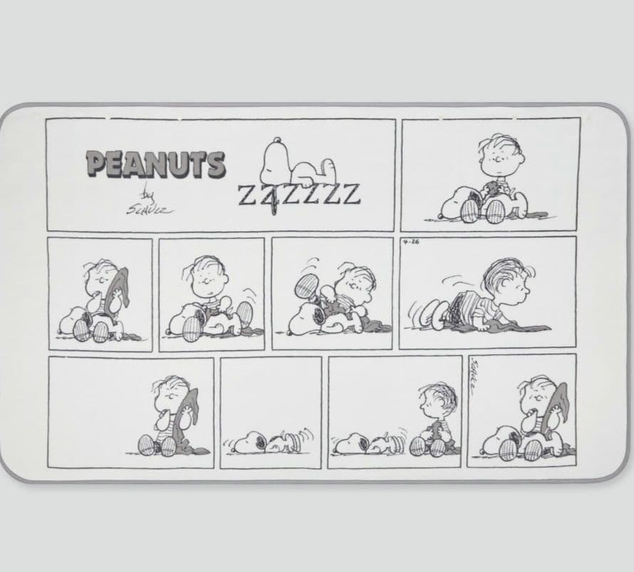 ユニクロ　長場雄　ブランケット　ひざ掛け　ピーナッツ　フリースブランケット