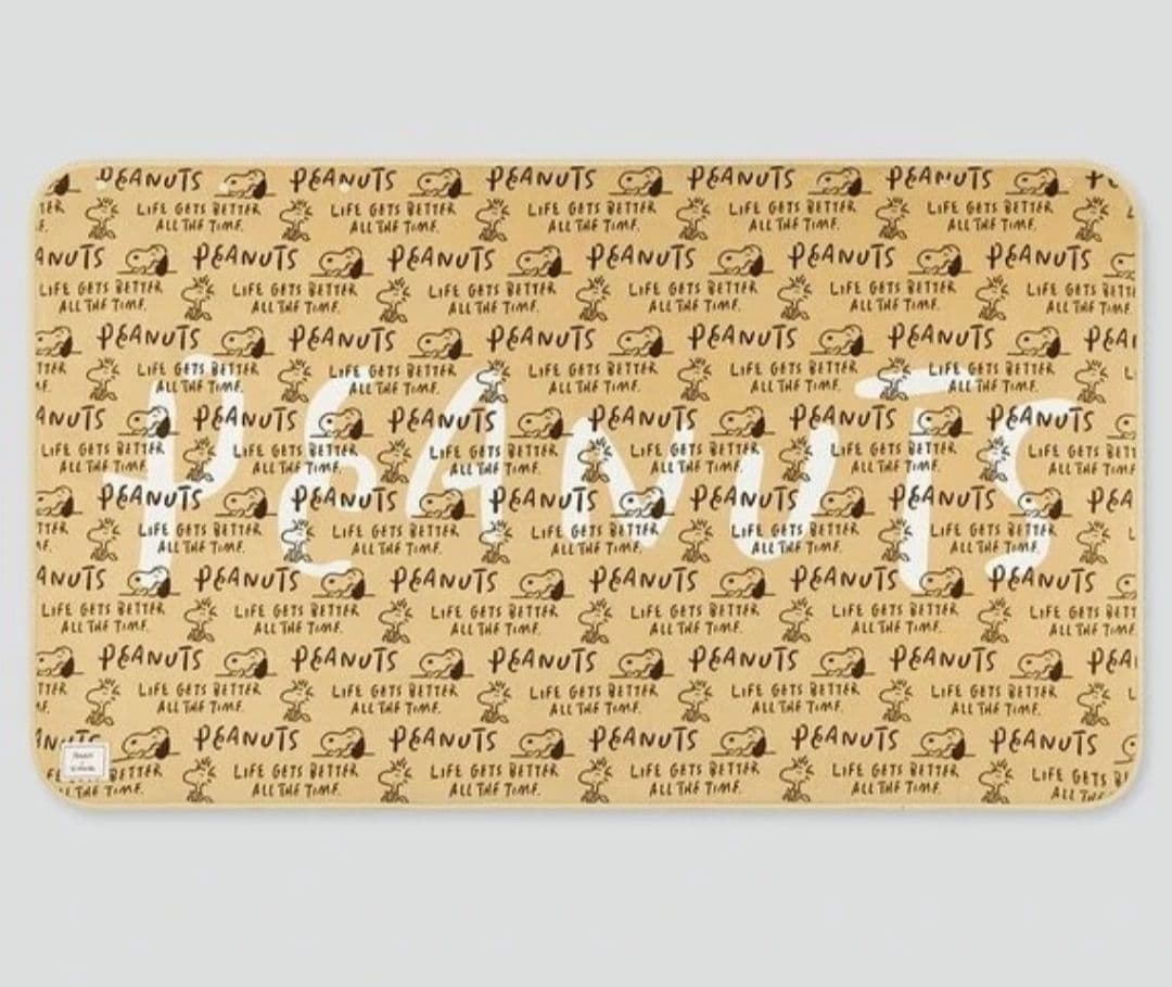 ユニクロ　長場雄　ブランケット　ひざ掛け　ピーナッツ　フリースブランケット