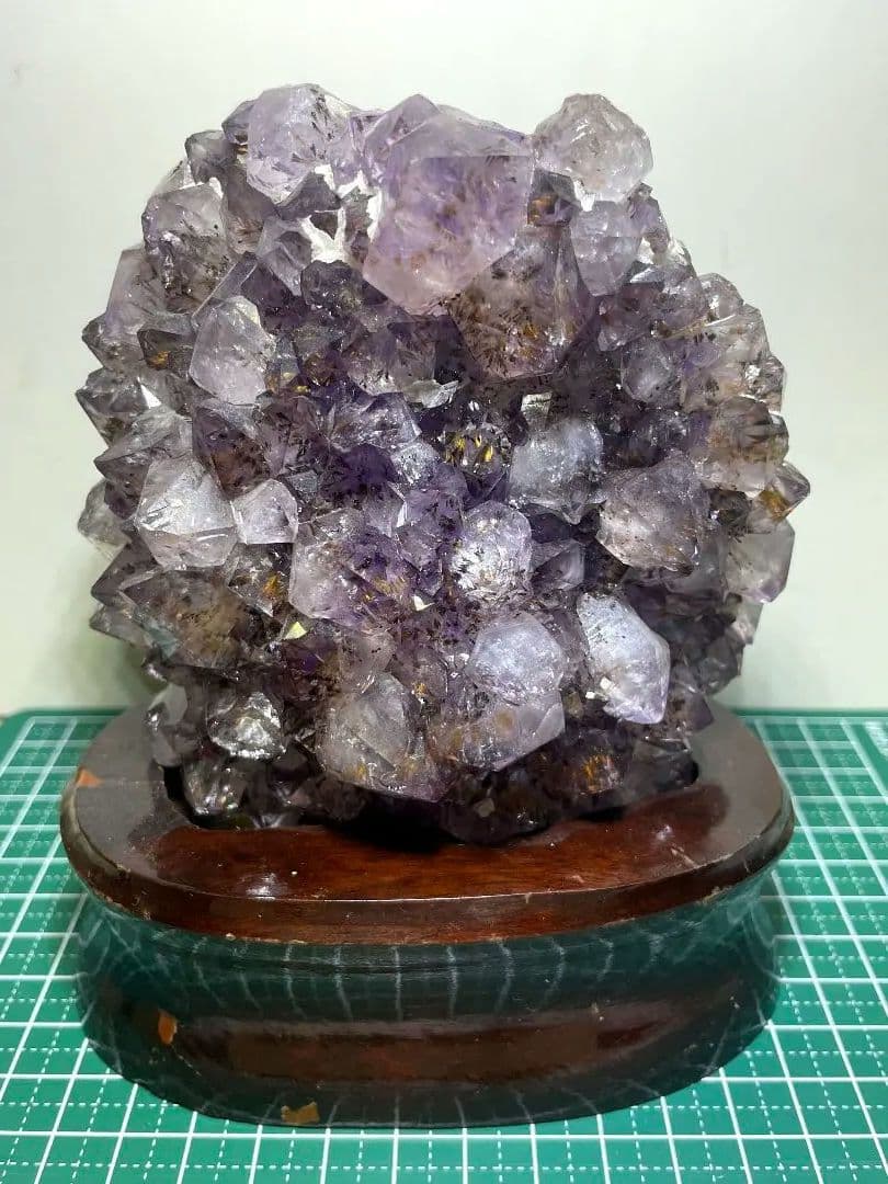 フラワーアメジスト 置物 スーパーセブン ゲーサイトインアメジスト