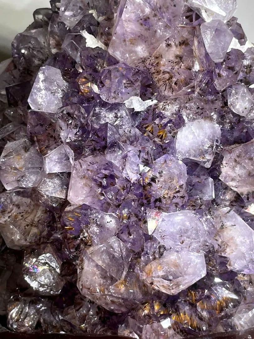 フラワーアメジスト 置物 スーパーセブン ゲーサイトインアメジスト