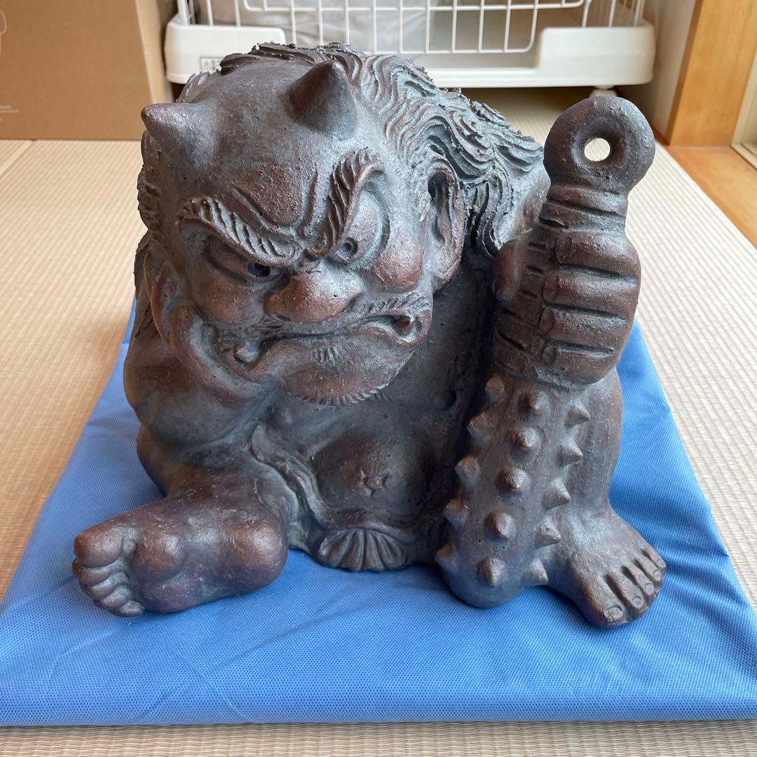 安田瓦 鬼瓦 鬼もひるね(大) 村秀鬼瓦工房 - メルカリ
