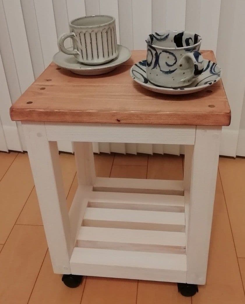 キャリアローテーブル/センターテーブル/コーヒーテーブル/メープル【送料込み】