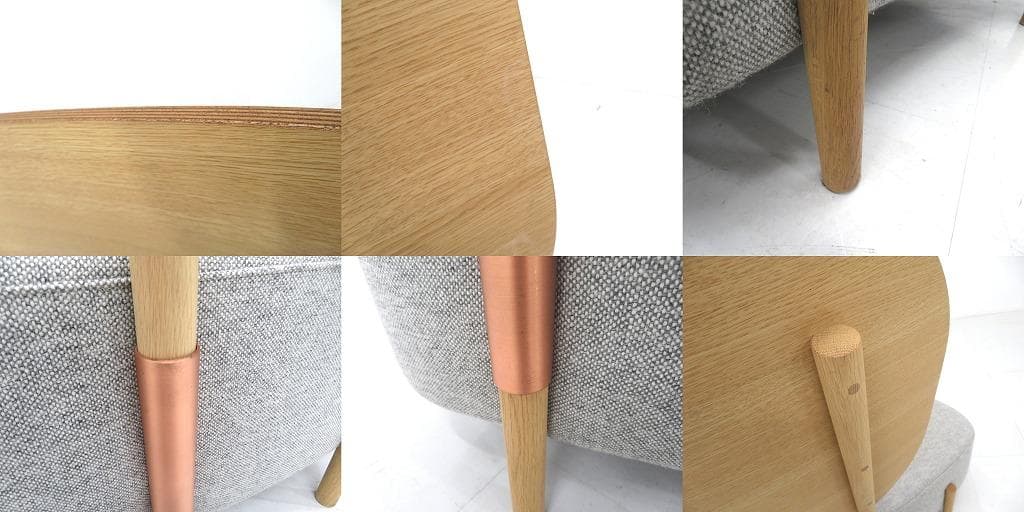 展示品 カリモク ドラドラ 北欧 オーク材 ソファ ラウンジチェア