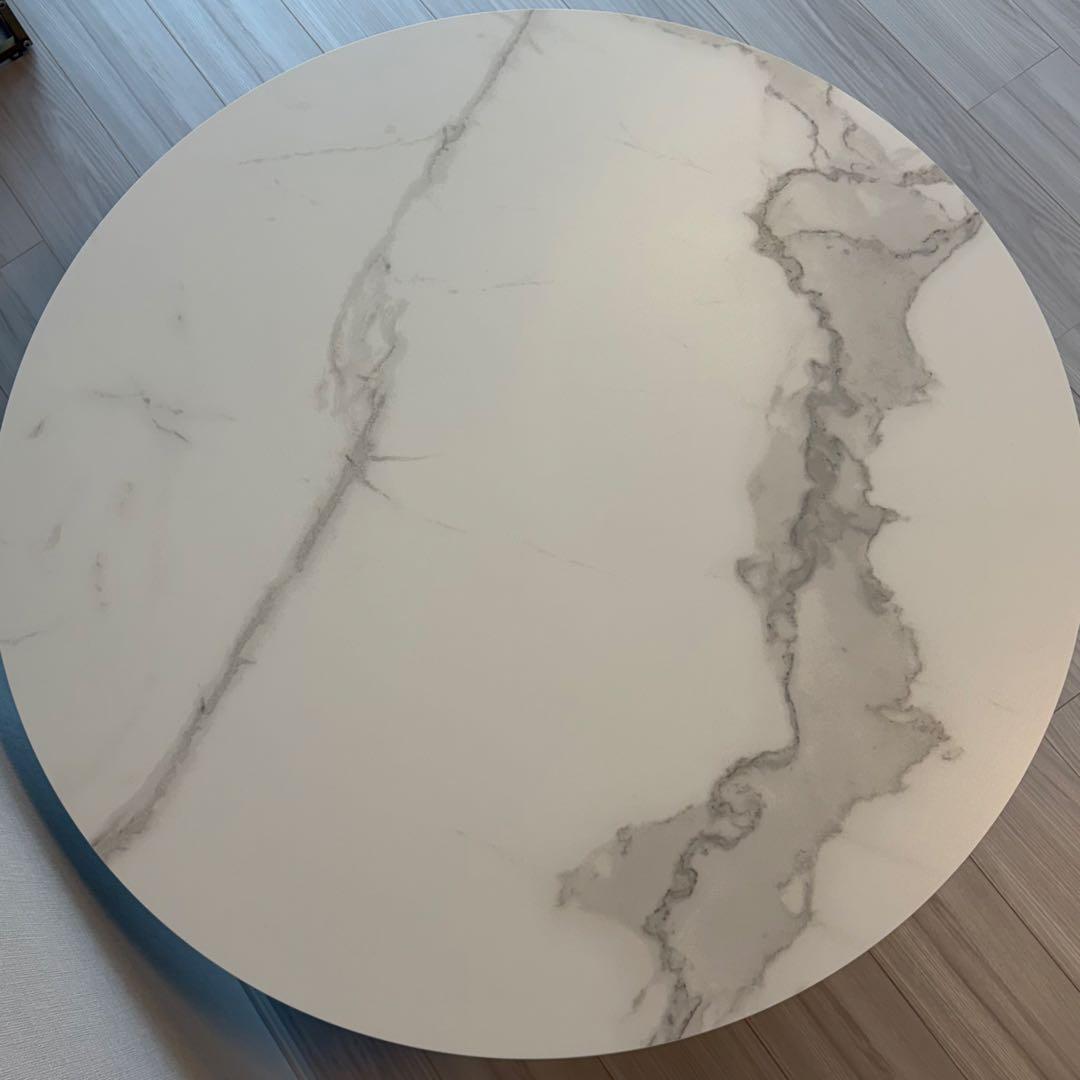 【美品】アルモニア PIANE センターテーブル ブラック ホワイトセラミック