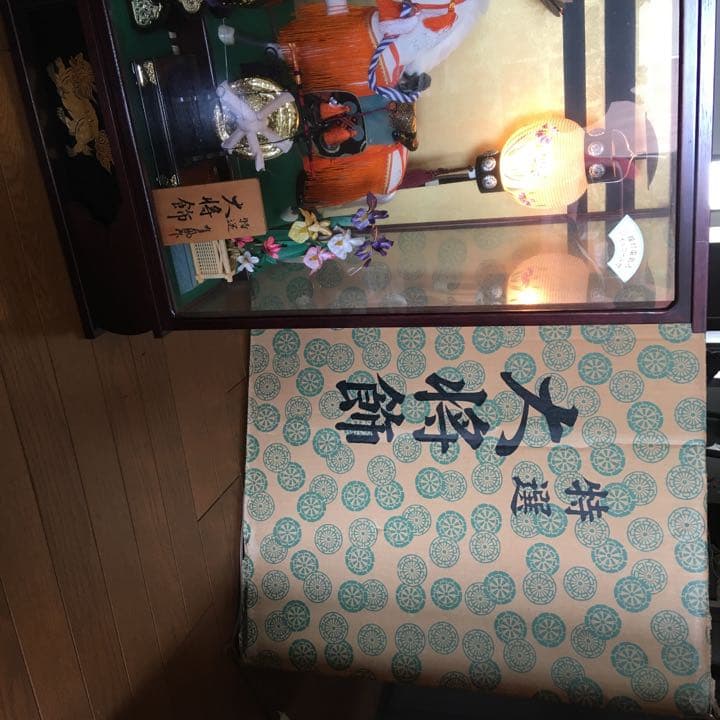 五月人形   提灯電気とオルゴール付き