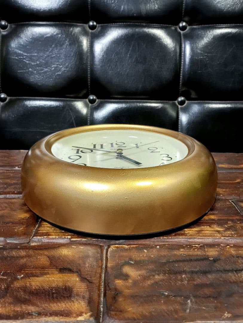 ７０年代　ウォールクロック　スペースエイジ　ミッドセンチュリー　セイコー　メタル