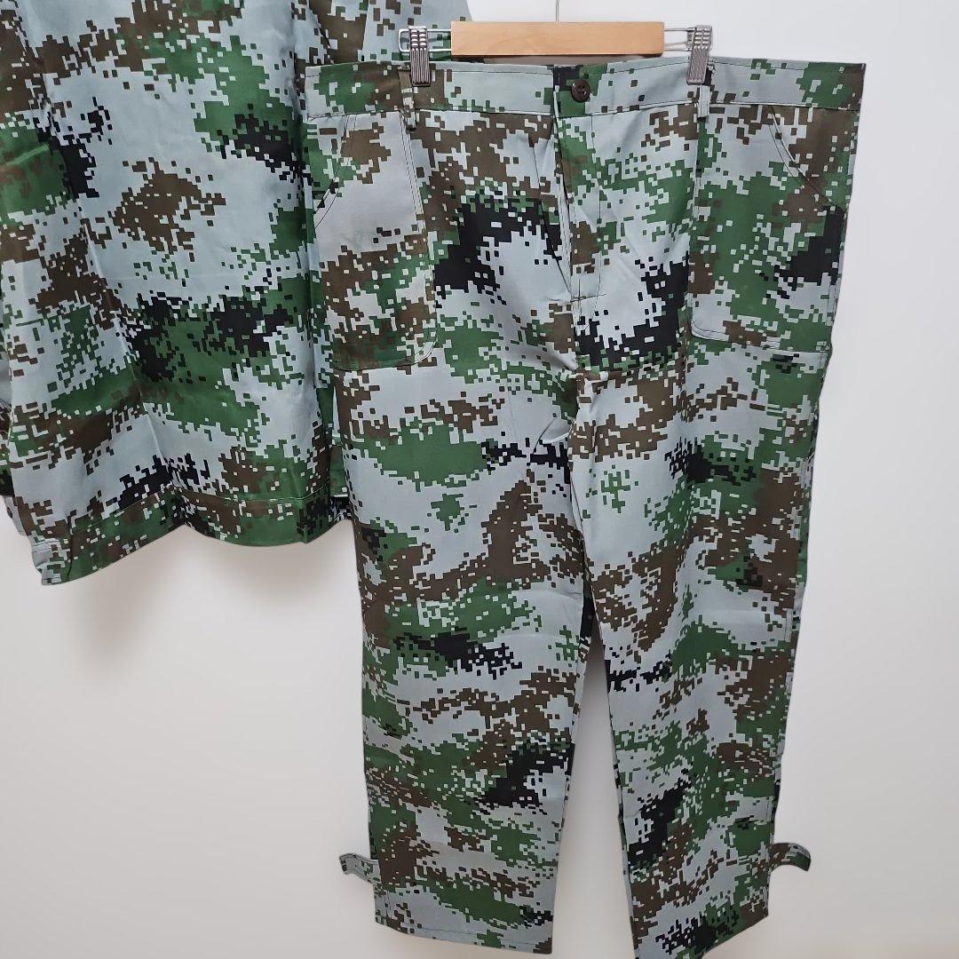 新品、未使用メンズ【4L】迷彩柄ビックサイズ大きめ上下セットジャケットズボン
