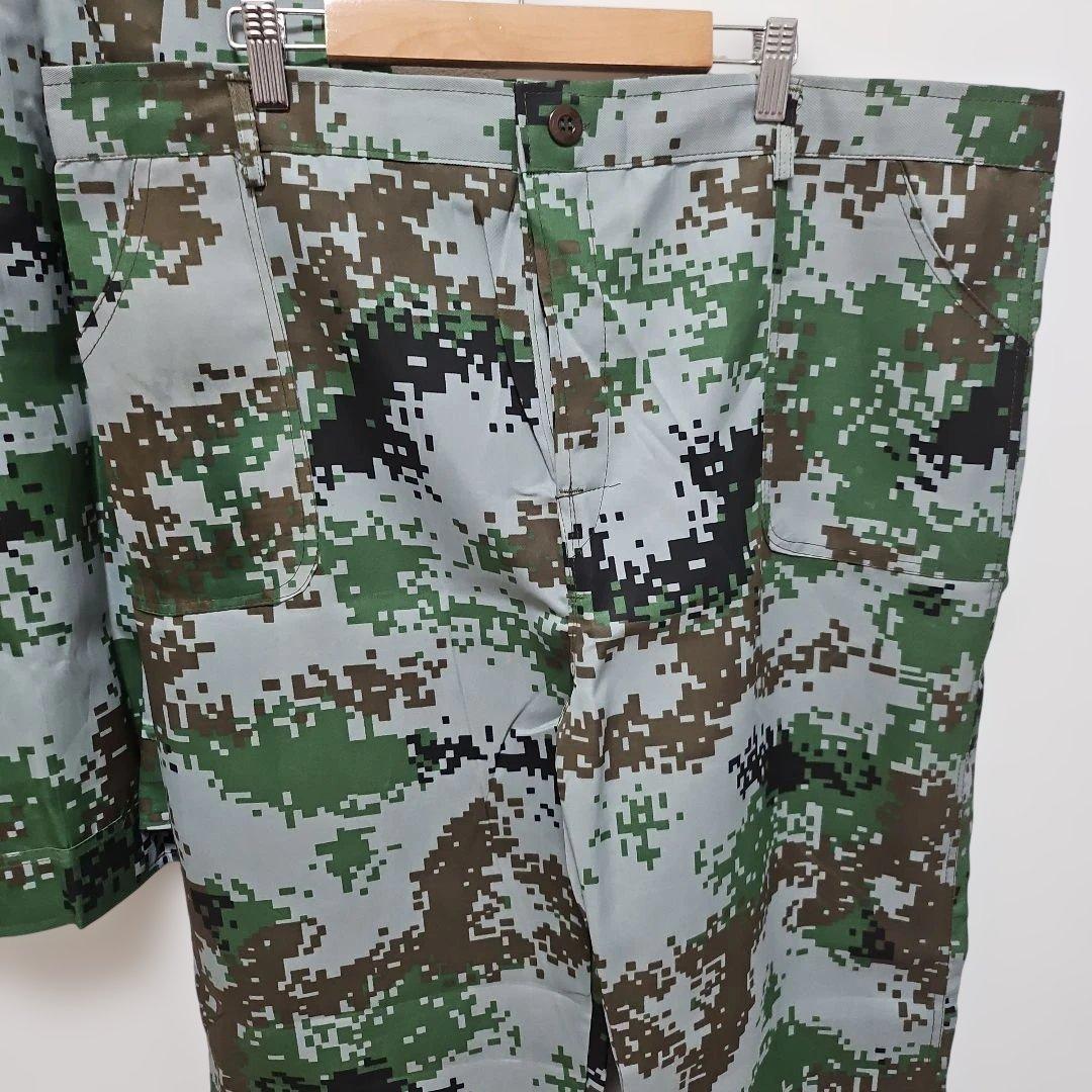 新品、未使用メンズ【4L】迷彩柄ビックサイズ大きめ上下セットジャケットズボン