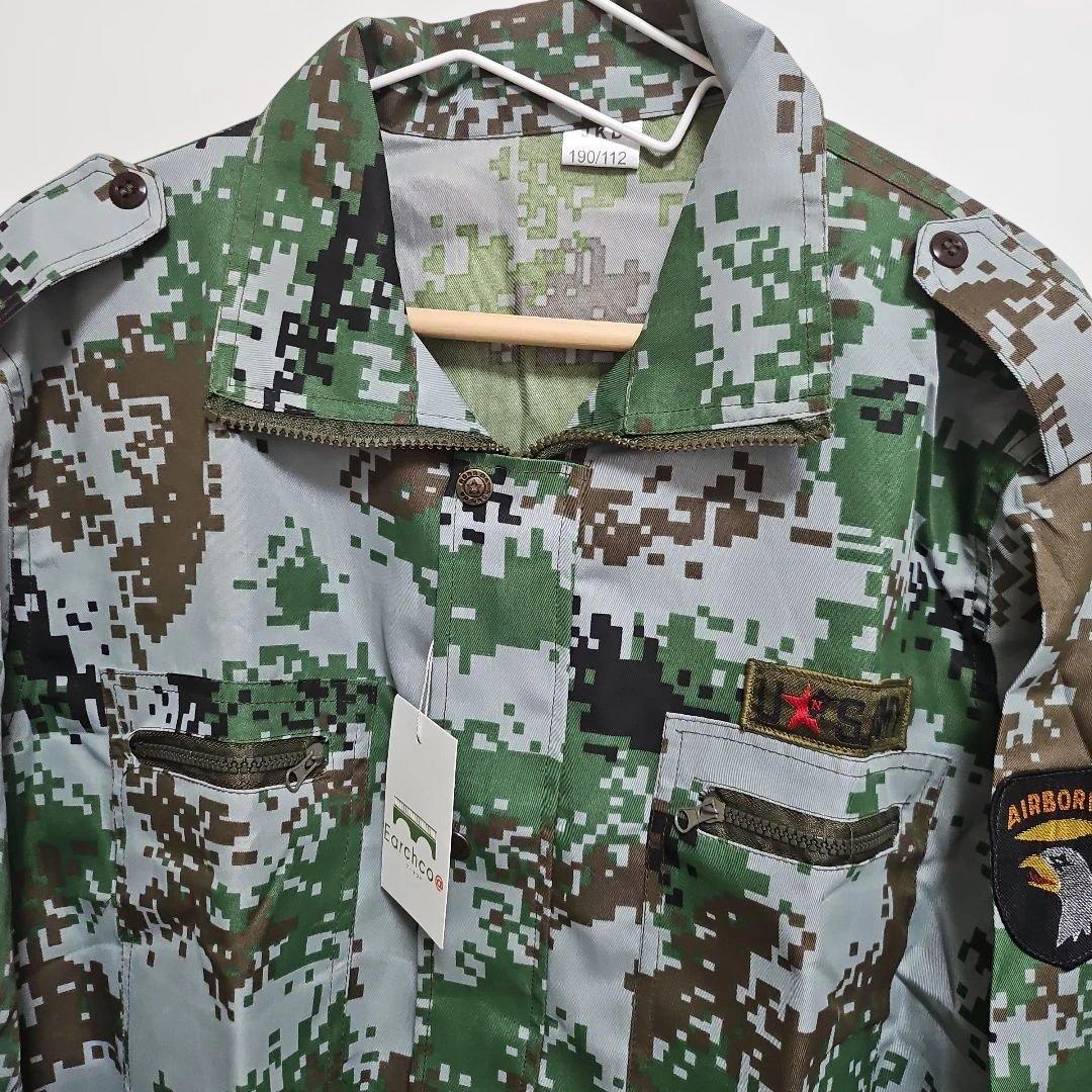 新品、未使用メンズ【4L】迷彩柄ビックサイズ大きめ上下セットジャケットズボン