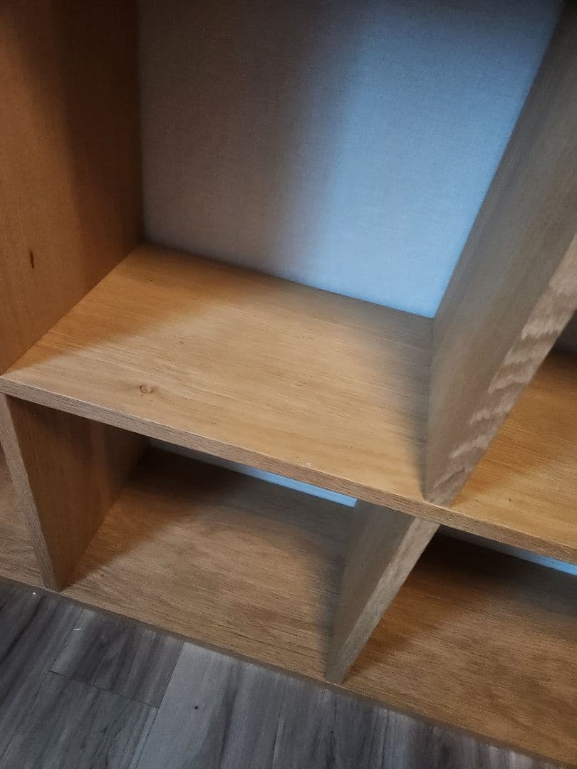 無印良品 スタッキングシェルフ 5段×2列 オーク材 4段引き出し×1付